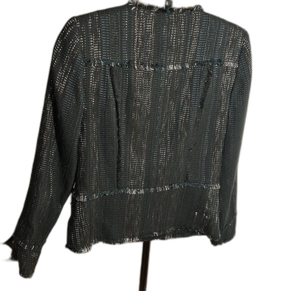 Ellie Tahari METALLIC TWEED BLAZER size S. P2P 18.5โ - Picture 2 of 10